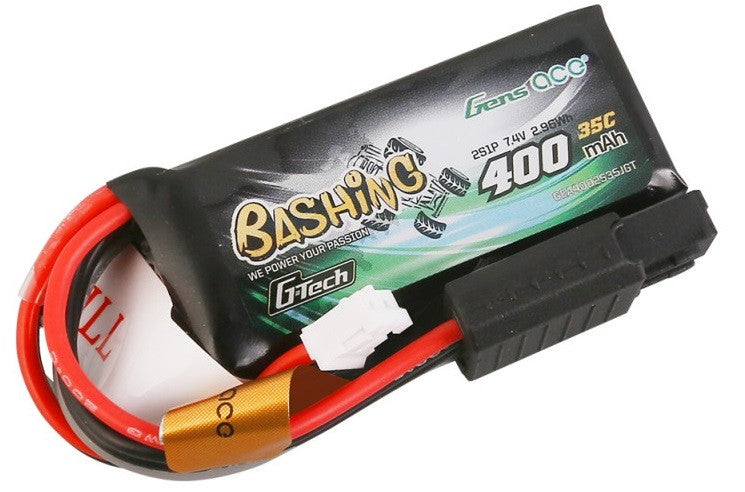 Gens ace 4000mAh 2S1P 7.4V 60C HardCase auto Lipo Accupack met T-stekker Gens ace 4000mAh 2S1P 7.4V 60C HardCase auto Lipo Accupack met T-stekker