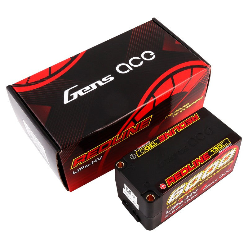 Gens Ace Redline Accu lipo Shorty Hv 15.2v 6000mah 130C LCG 4S1P