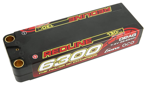 Gens Ace Redline Series Drag Accu lipo 7.4v 6300mah 130C 2S2P