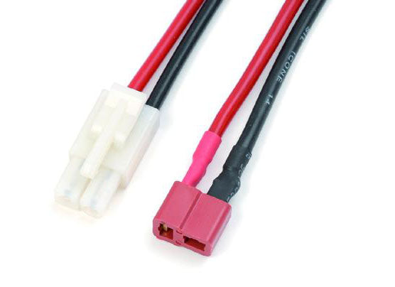 ADAPTATEUR MINI TAMIYA FEMELLE / DEAN MALE - CABLE 5 CM 14 AWG ADAPTATEUR MINI TAMIYA FEMELLE / DEAN MALE - CABLE 5 CM 14 AWG