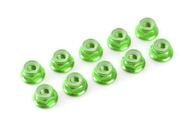 GForce Ecrous M3 épaulés nylstop Vert GF-0401-031 