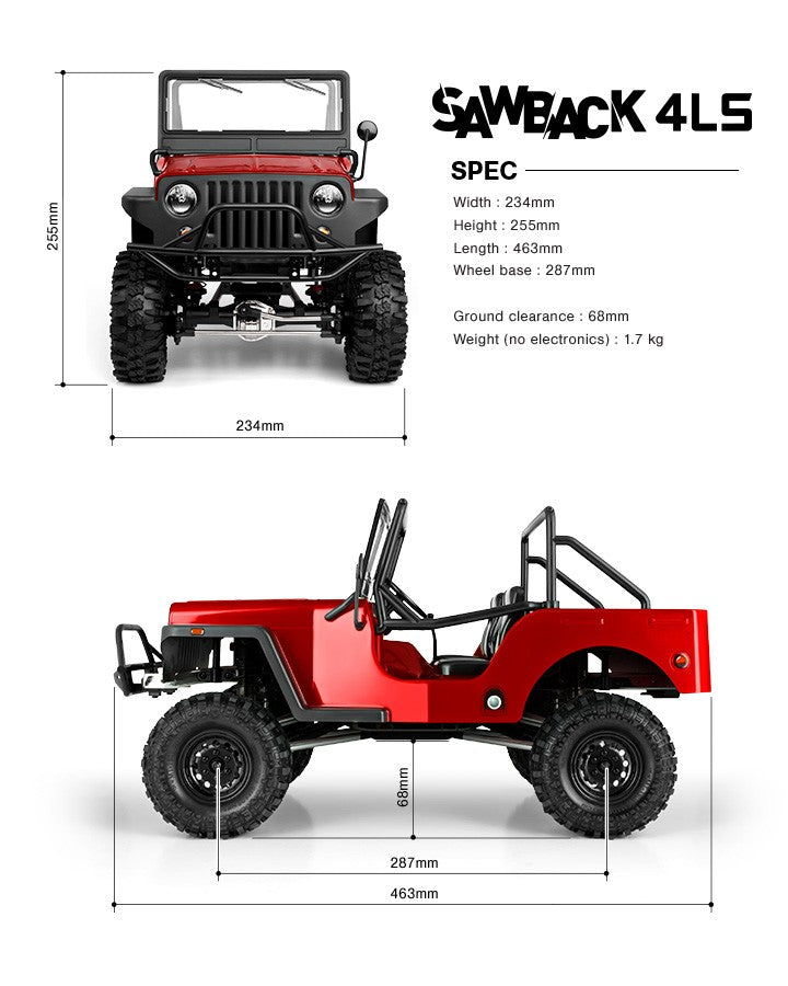Gmade GS01 Sawback Sports 4WD KIT GM53000