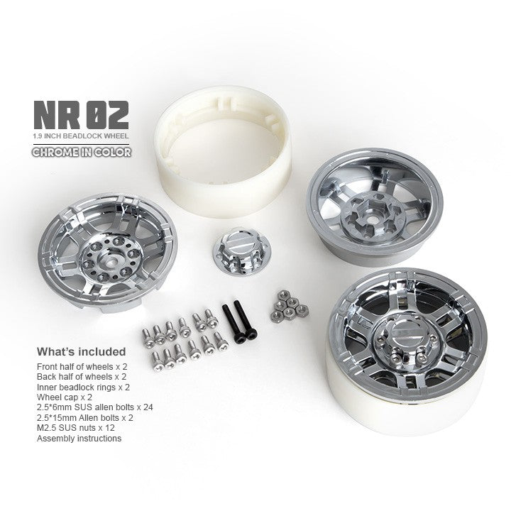 GMade Jantes NR02 1.9 BeadLock Noir GM70264