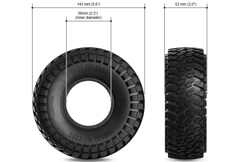 Gmade Pneus 2.2 MT 2202 Off-Road (x2) GM70524