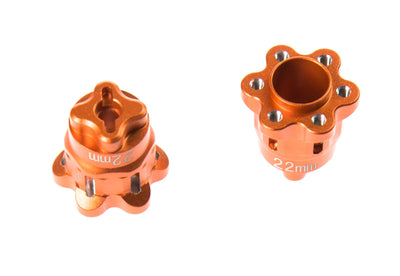 GPM Adaptateurs de roue 22mm alu orange YT022A-OR