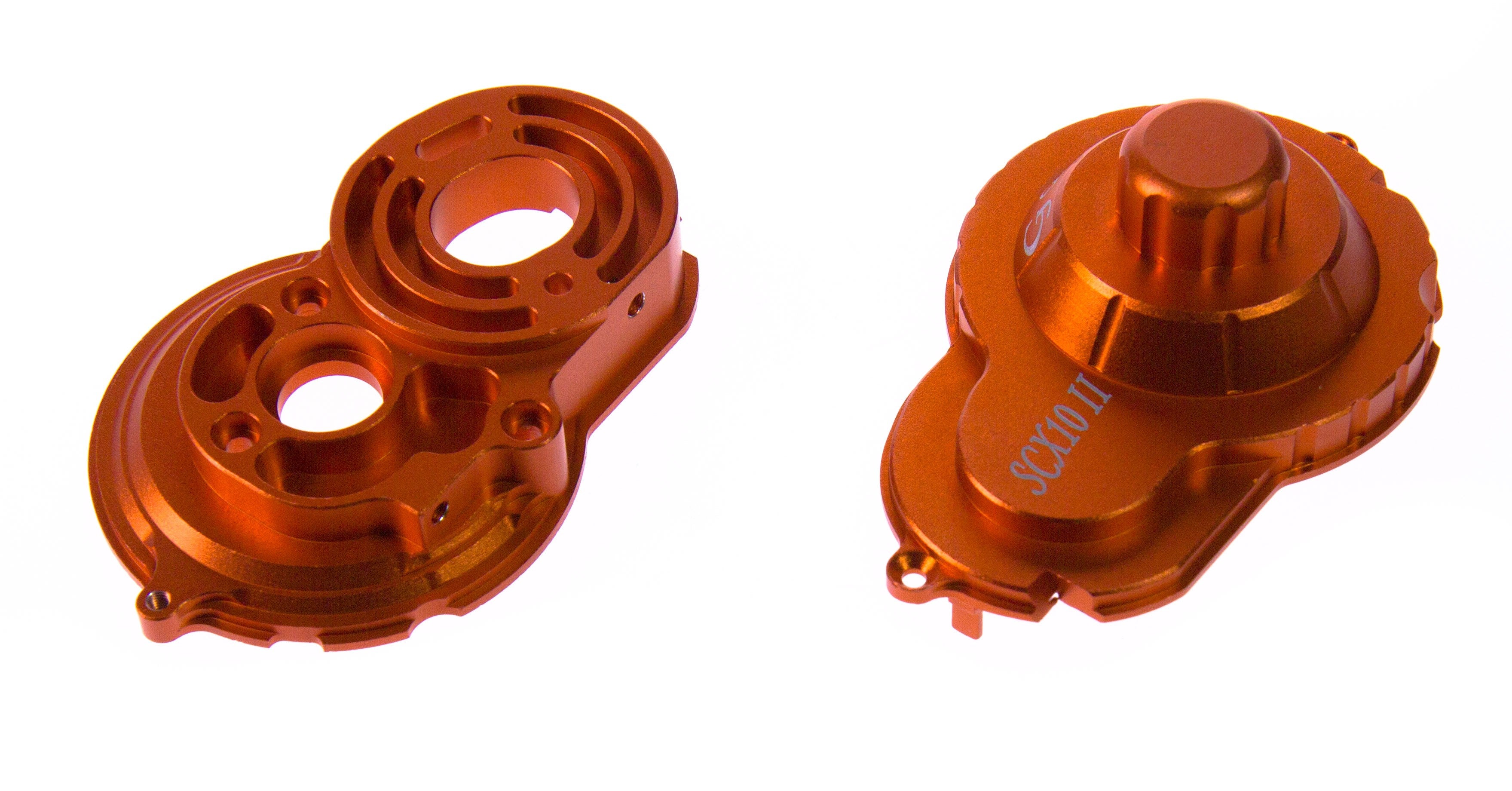 GPM Support moteur + protection couronne alu orange (x2) SCX2038GC-OR