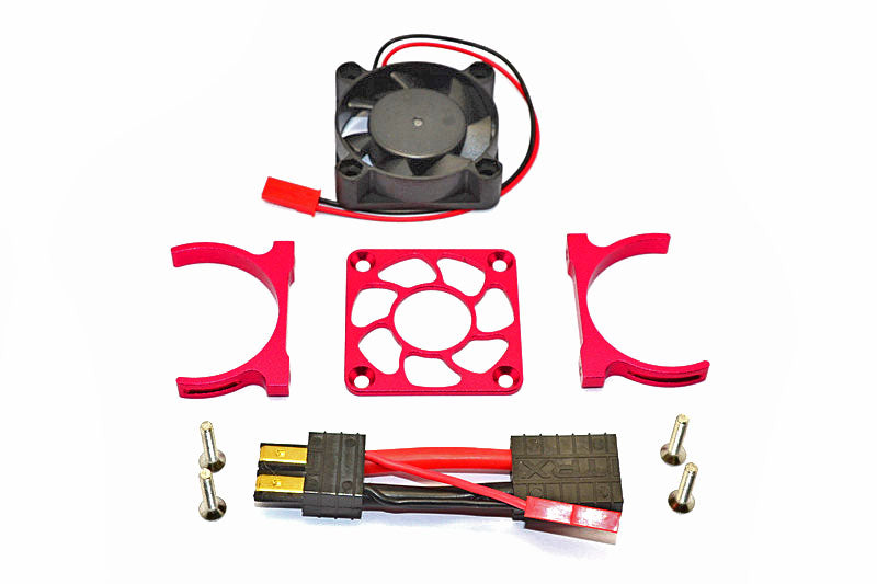 GPM Ventilateur + support alu rouge Slash 4x4 SLA018FANLCG-R