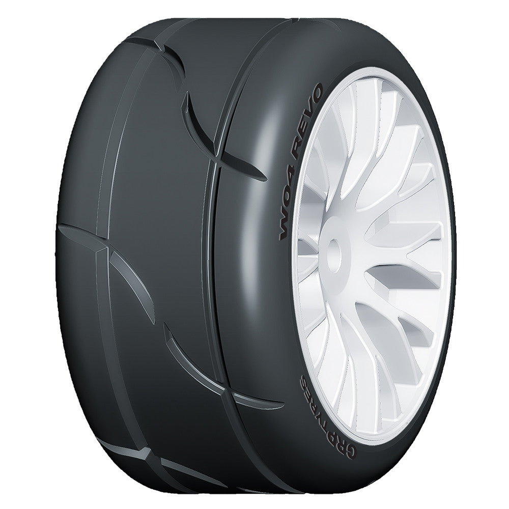 GRP Pneus Revo + jantes Blanches 1/5 GWH04-XM