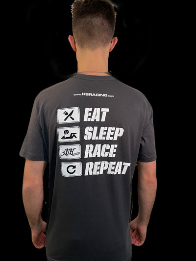 Hot Bodies T-shirt Eat-Sleep-Race-Repeat