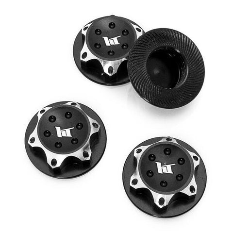 Alomejor 40 Écrous Roue Hexagonaux Fer Nylon 1/18 - Contre-Écrous Voiture RC Escalade
