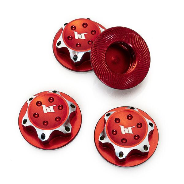 4 écrous De Roue M12 En Alliage Alu 17mm - Pour Voitures RC, Scooters, Vélos