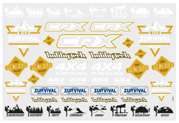 Hobbytech Planche de Stickers CRX Survival