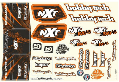 Hobbytech Planche de Stickers NXT EVO 4S