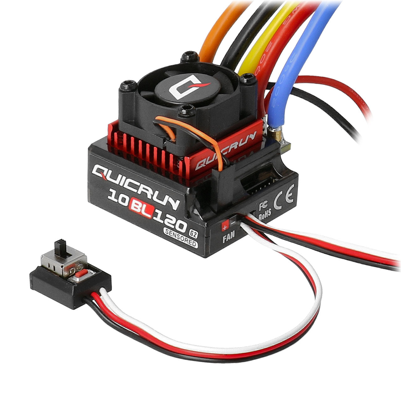 Hobbywing ESC QuicRun 120A Sensoritoiminen 10BL120 G2 HW30125002