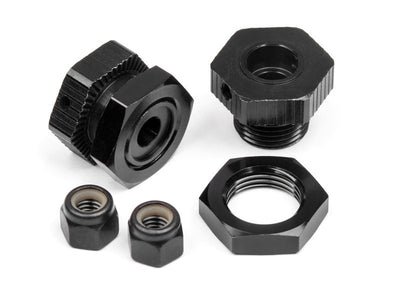 HPI Hexagone Alu 17mm Noir (x4) 114341