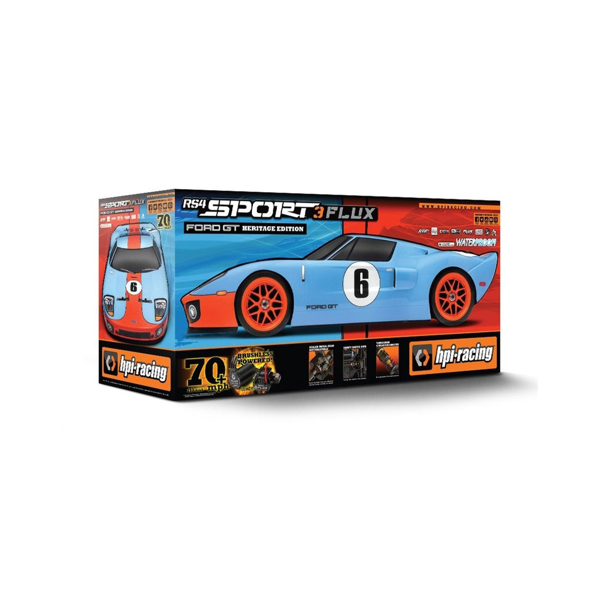 HPI RS4 Sport 3 Flux Ford GT Hertiage RTR 120098