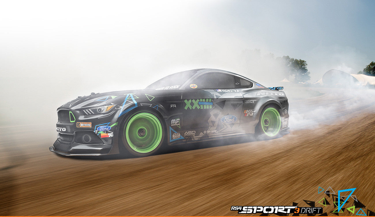 Hpi rs4 sport 3 drift store vaughn gittin ford mustang rtr