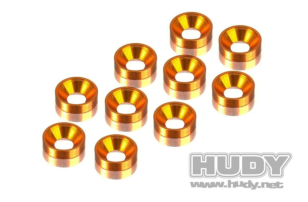 Hudy Rondelle cuvette M3 Aluminium Orange (x10) 296510-O