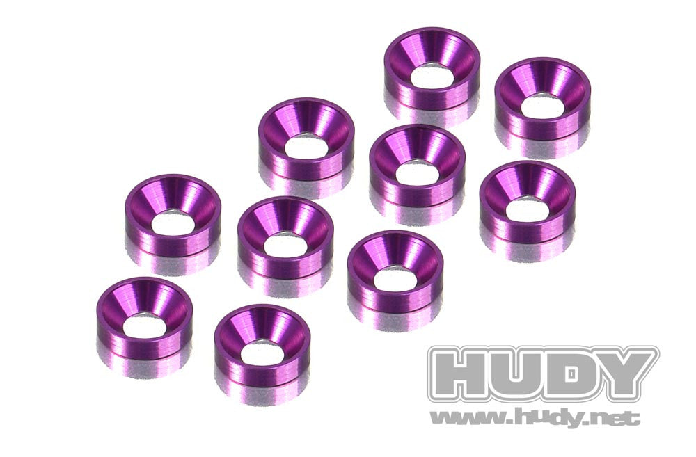 Hudy Rondelle cuvette M3 Aluminium Violet (x10) 296510-V