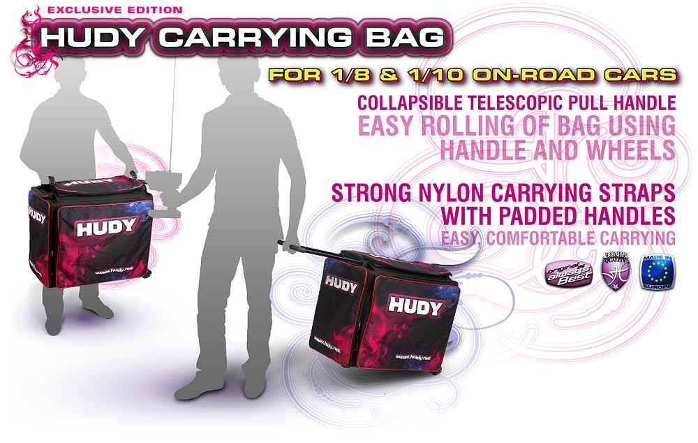 Hudy Transport Bag for 1/10 and 1/8 track