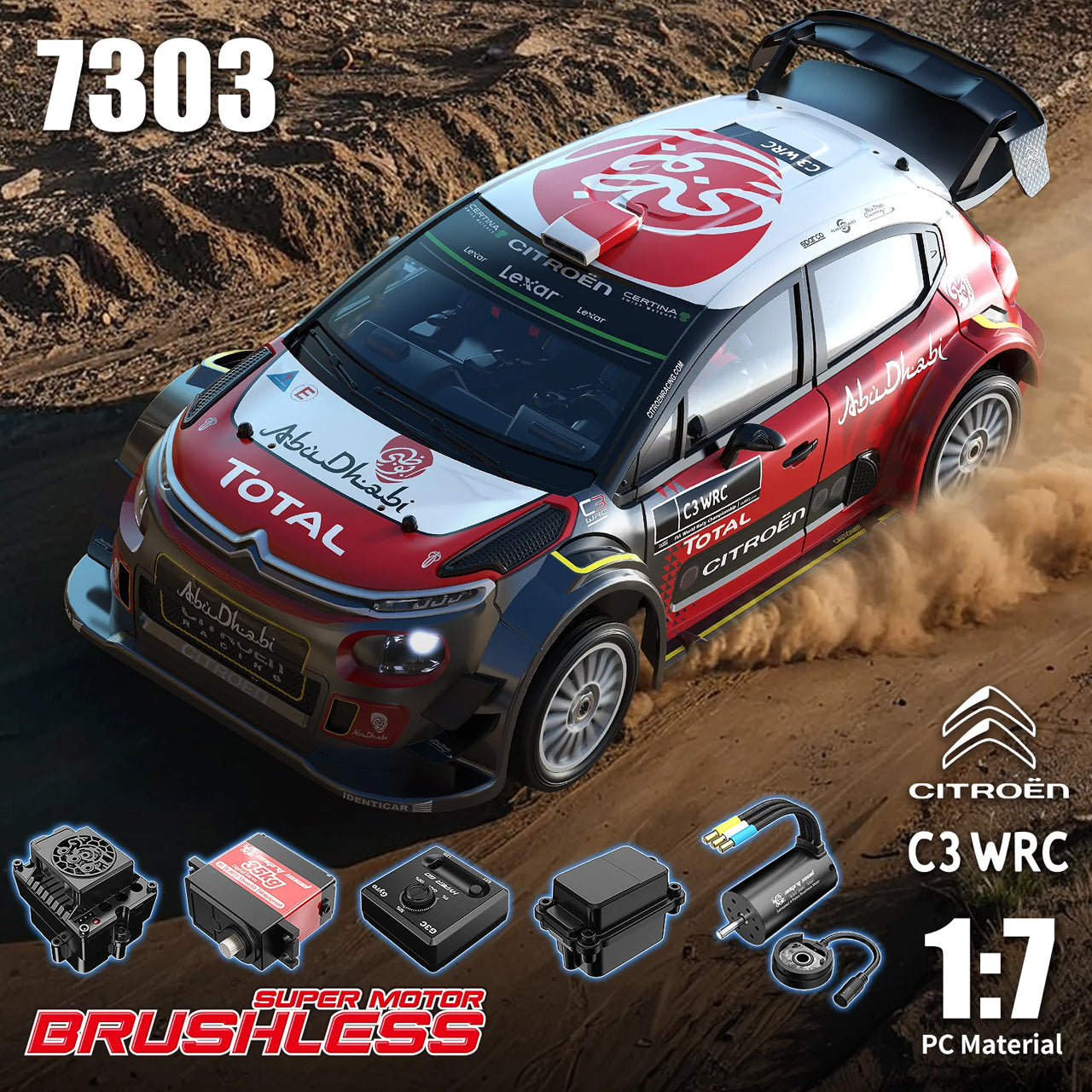 MJX Hyper Go Citroen C3 WRC 1/7 4WD RTR 7303