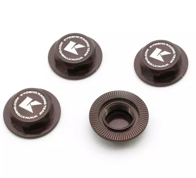 Kyosho Gun Metal wheel nuts (x4) MP11 IFW649GM