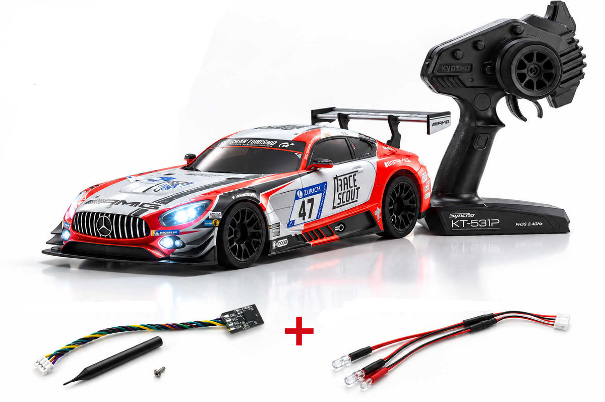 Kyosho Mini-Z RWD MR04 Mercedes AMG GT3 + Giroscopio + LED + KT531P RTR 32370FRS