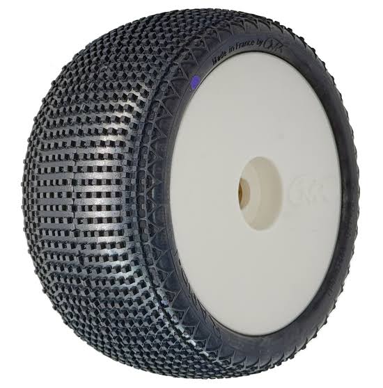 6MIK Reifen Truggy Rapid-T + Ultra Blanche-Felgen, verklebt (2 Stück) TU11