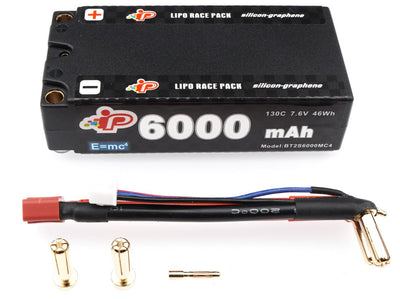 Intellect Bateria lipo Shorty Graphene MC4 HV 7,6 V 6000 mAh 130C IP-BT2S6000MC4