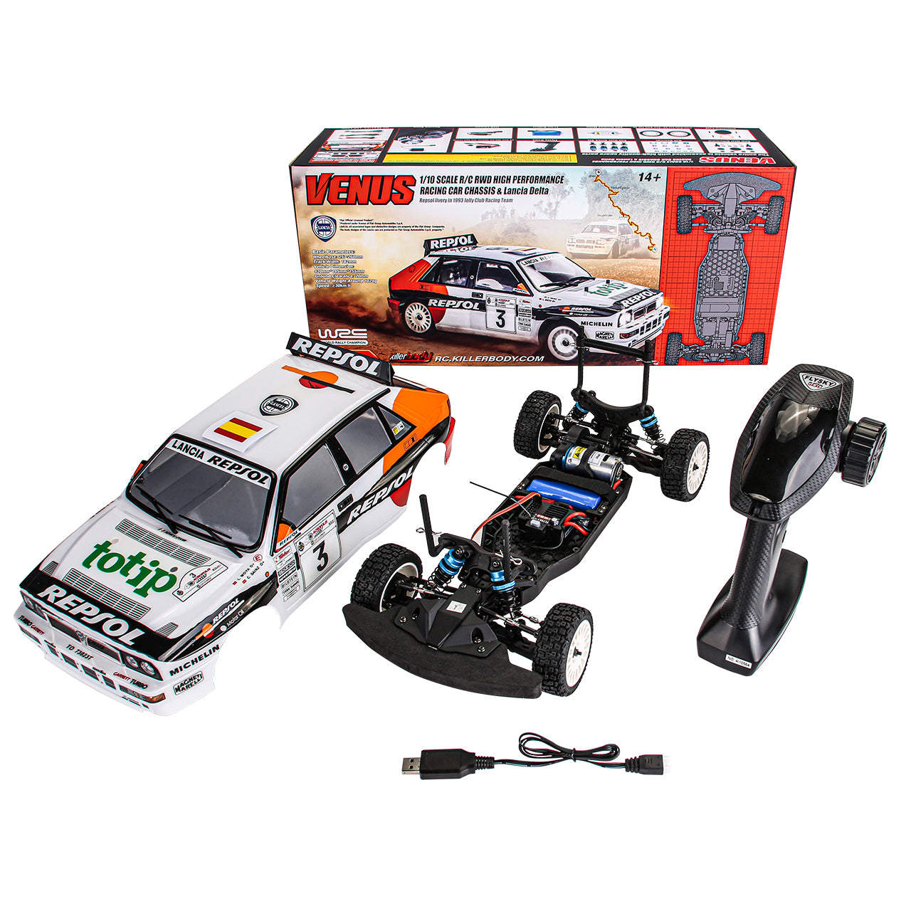 Killer Body Venus Lancia Delta Rally 2WD 190mm RTR KB48837R