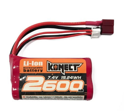 Konect Batterie Li-ion 7.4V 2600mAh 15C KN-LI0742600