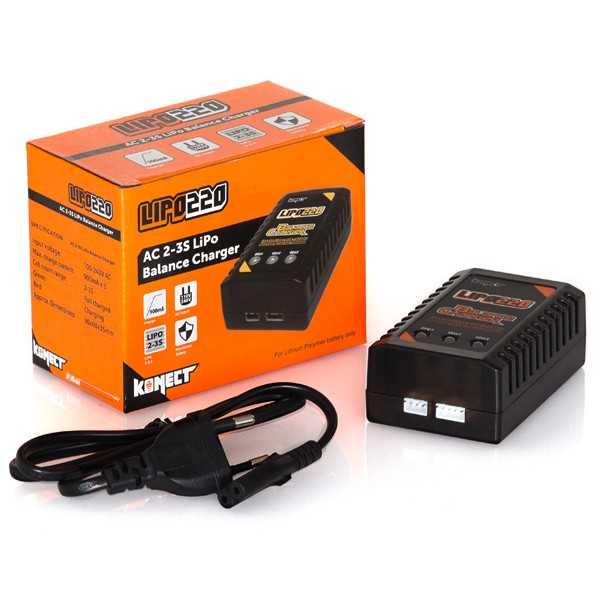 Konect Chargeur Lipo 2S-3S Lipo220