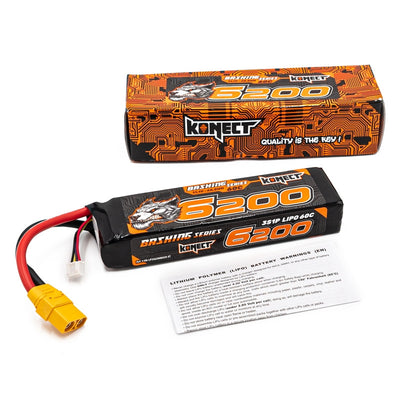 Konect Lipo 11.1v 6200mah 60C 3S1P Bash XT90