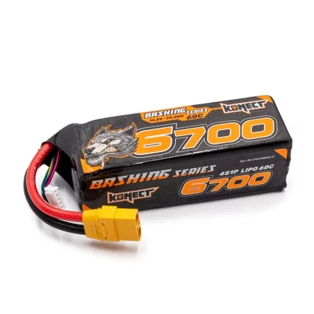 Konect Lipo 14.8v 6700mah 60C 4S1P Bash XT90 Lipo 14.8v 6700mah 60C 4S1P Bash XT90