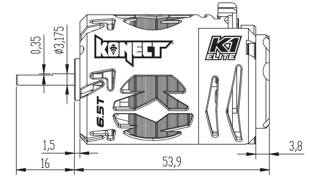Konect Moteur K1 Elite Sensored Modified