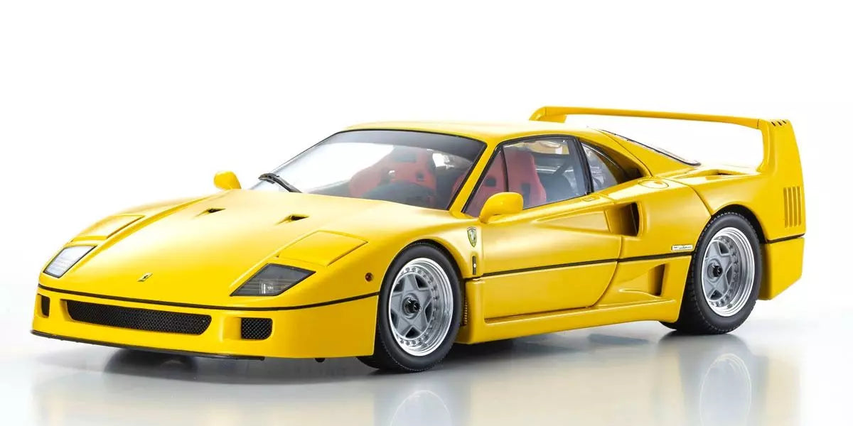 Kyosho Diecast Ferrari F40 Jaune 40 Ans 1/18 KS08416Y