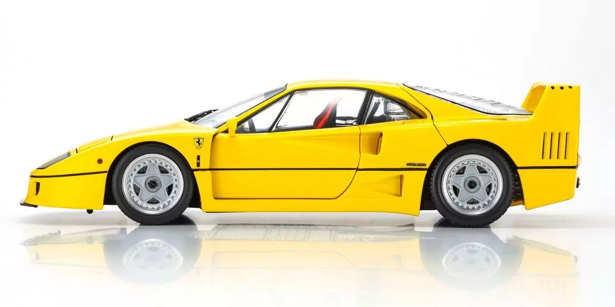 Kyosho Diecast Ferrari F40 Jaune 40 Ans 1/18 KS08416Y