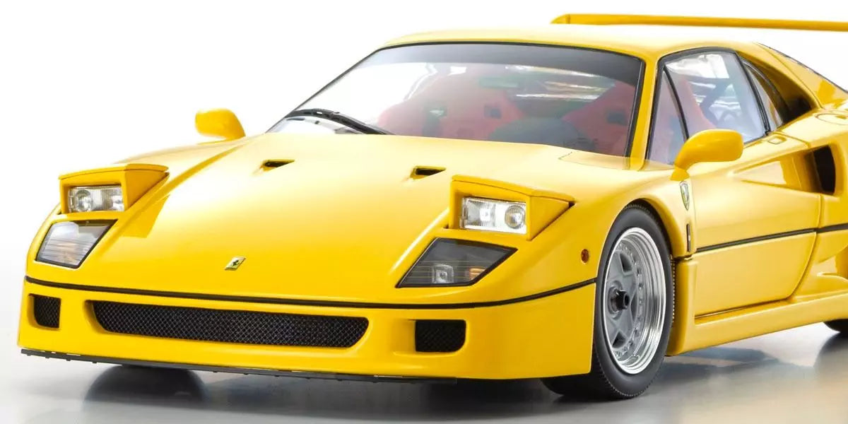 Kyosho Diecast Ferrari F40 Jaune 40 Ans 1/18 KS08416Y