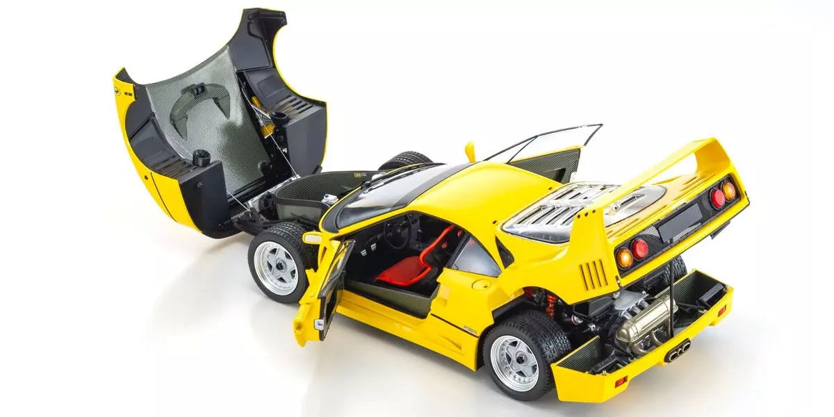 Kyosho Diecast Ferrari F40 Jaune 40 Ans 1/18 KS08416Y