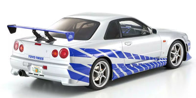 Kyosho Diecast Nissan Skyline R34 GT-R 2001 Fast & Furious 1/12 KSR12007A