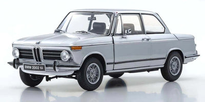 Kyosho Diecast BMW 2002 Tii 1972 Argent 1/18 KS08543S