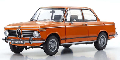 Kyosho Diecast BMW 2002 Tii 1972 Orange 1/18 KS08543P