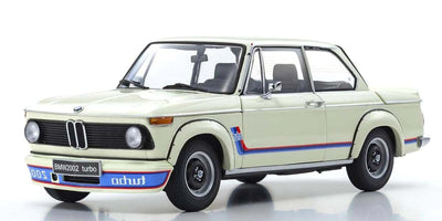 Kyosho Diecast BMW 2002 Turbo 1974 Blanche 1/18 KS08544W