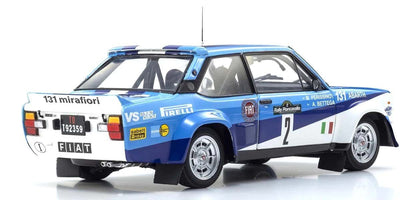 Kyosho Diecast Fiat 131 Abarth A.Bettega Winner Piancavallo 1981 Nr.2 1/18 KS08376F