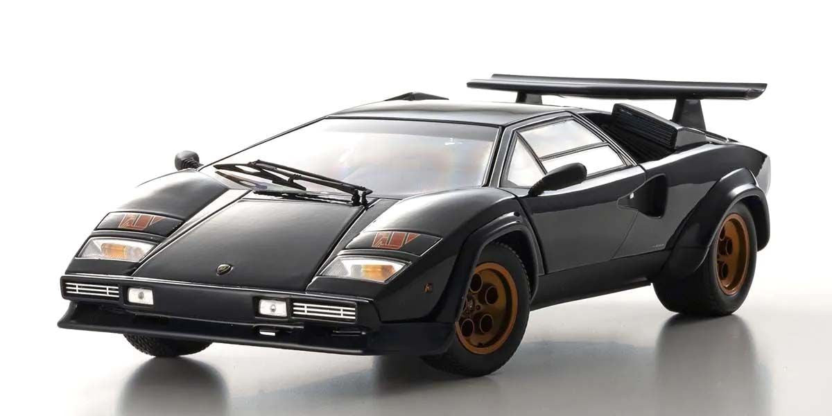 Kyosho Diecast Lamborghini Countach LP500S Walter Wolf 1982 Dark Blue