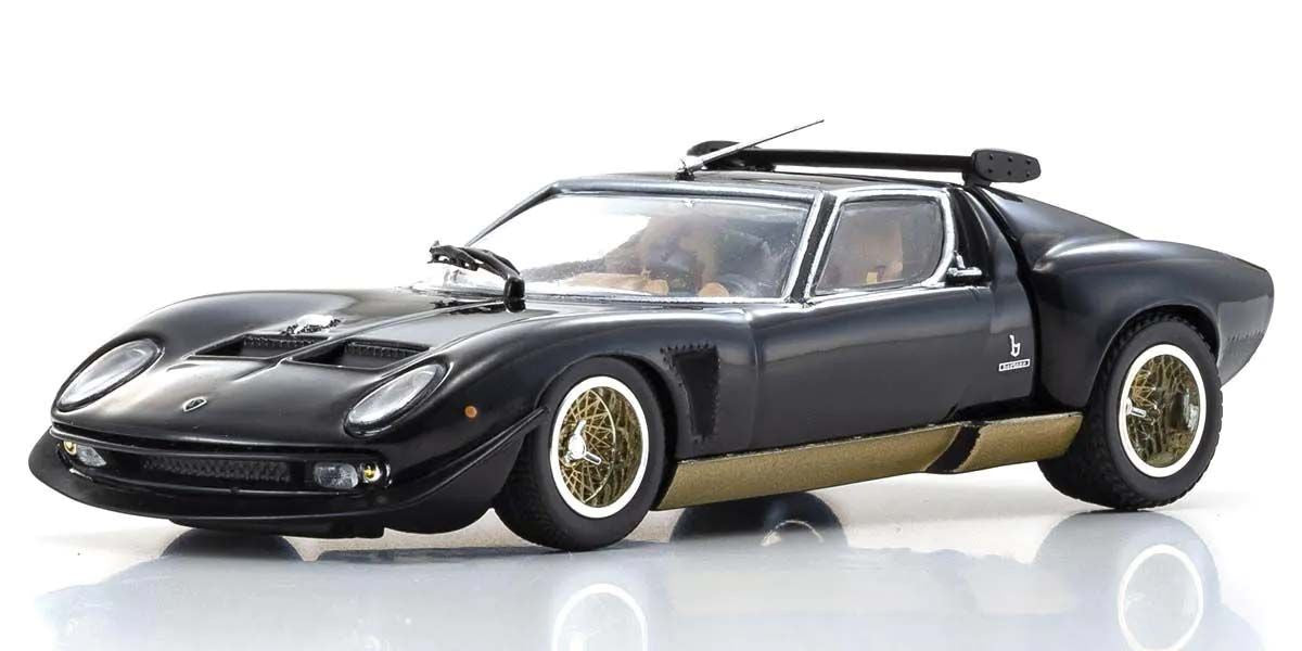 Kyosho Diecast Lamborghini Miura SVR 1970 Noir et Or KS03203BKG