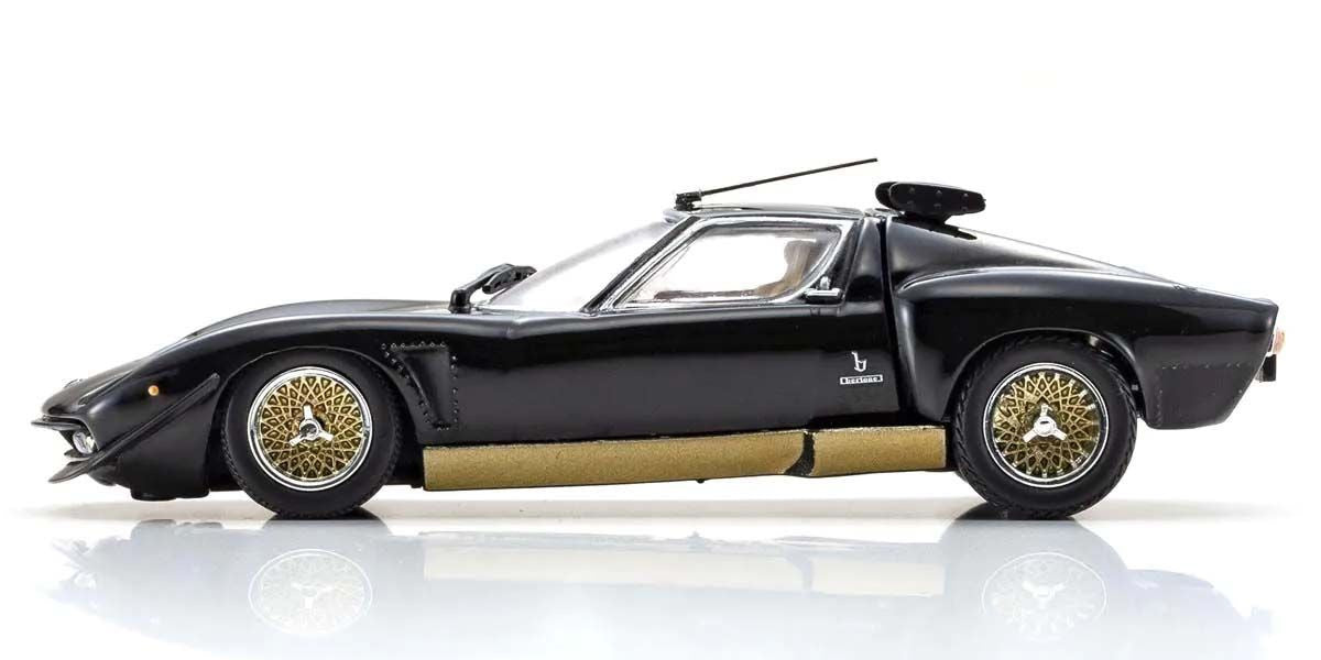 Kyosho Diecast Lamborghini Miura SVR 1970 Noir et Or KS03203BKG