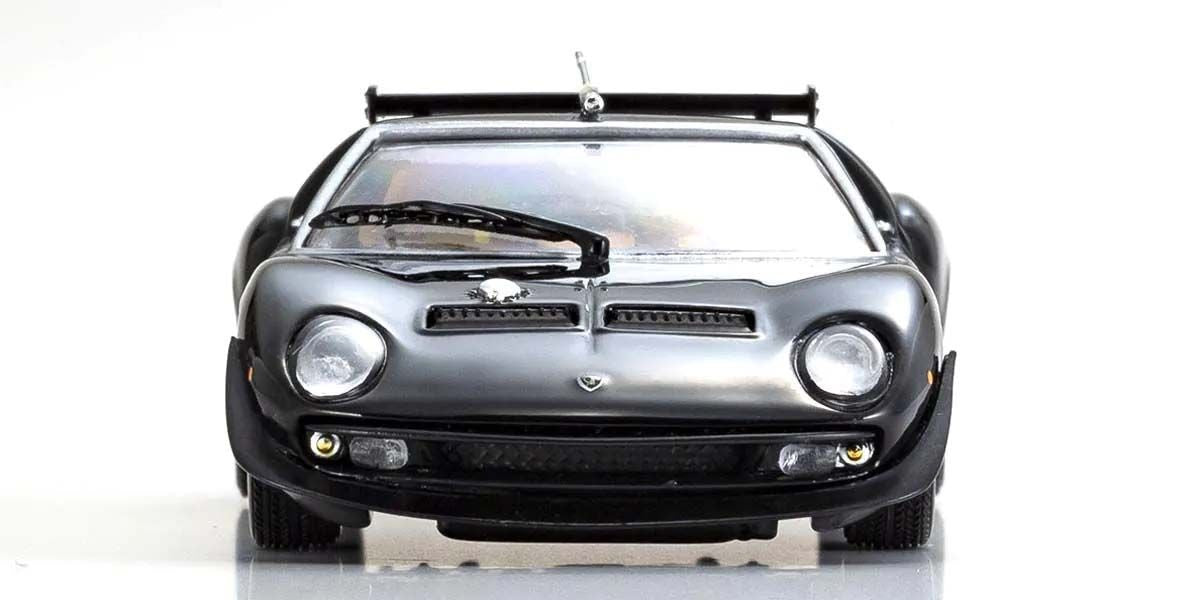 Kyosho Diecast Lamborghini Miura SVR 1970 Black and Gold 1/43 KS03203B