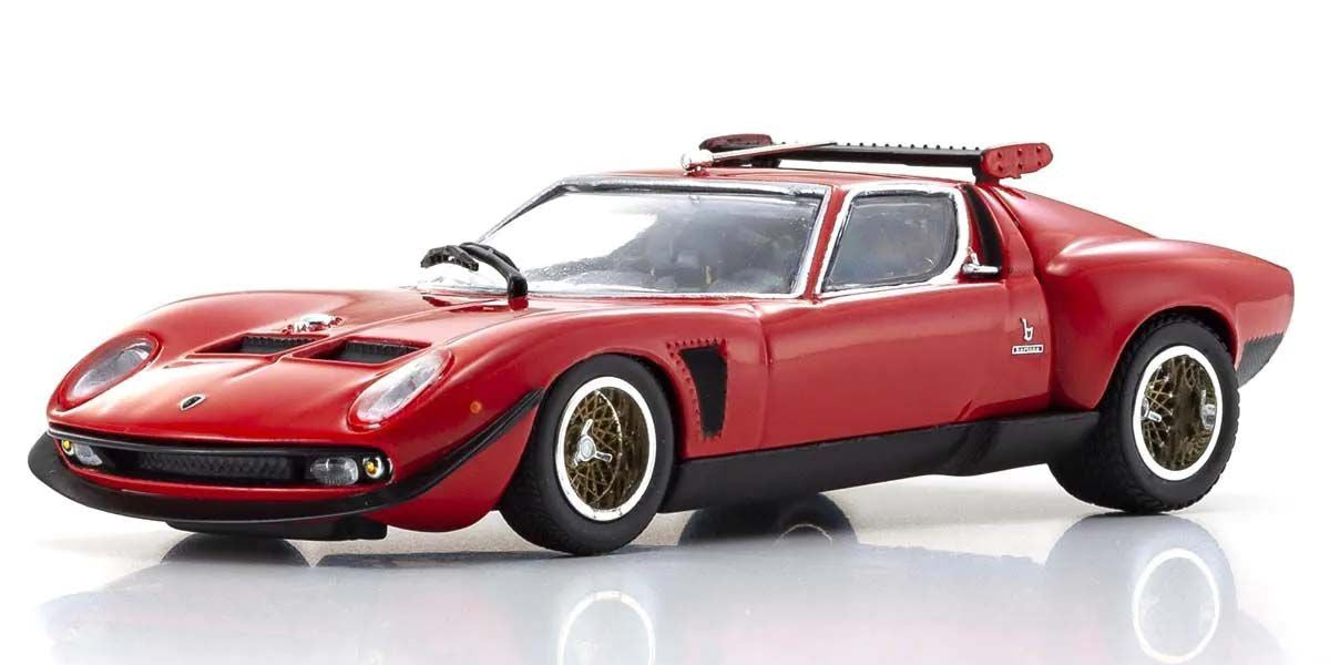 Kyosho Diecast Lamborghini Miura SVR 1970 Rouge1/43 KS03203R