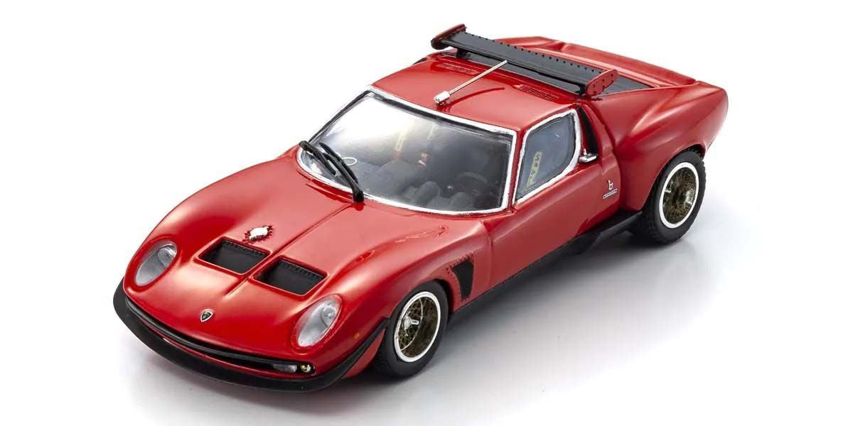 Kyosho Diecast Lamborghini Miura SVR 1970 Rouge1/43 KS03203R